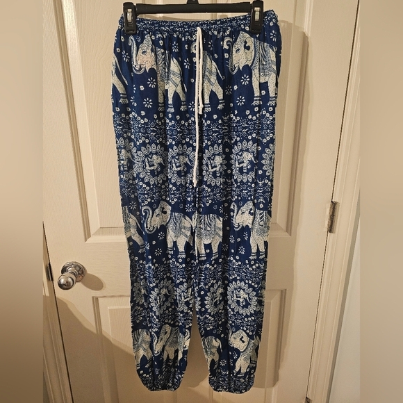 Source Unknown Pants - Women's Harem Pants High Waist Hippie Boho Yoga Palazzo Casual with Pockets